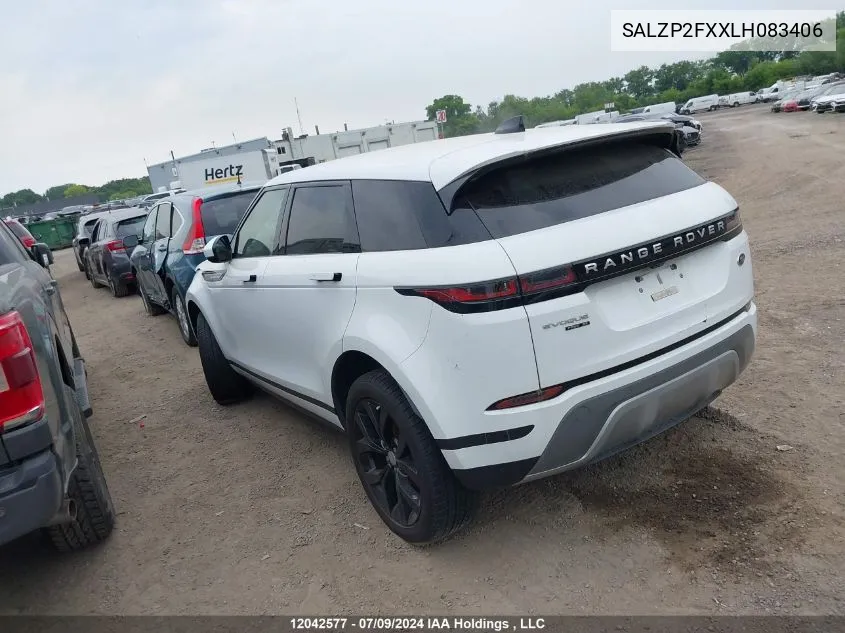 SALZP2FXXLH083406 2020 Land Rover Range Rover Evoque