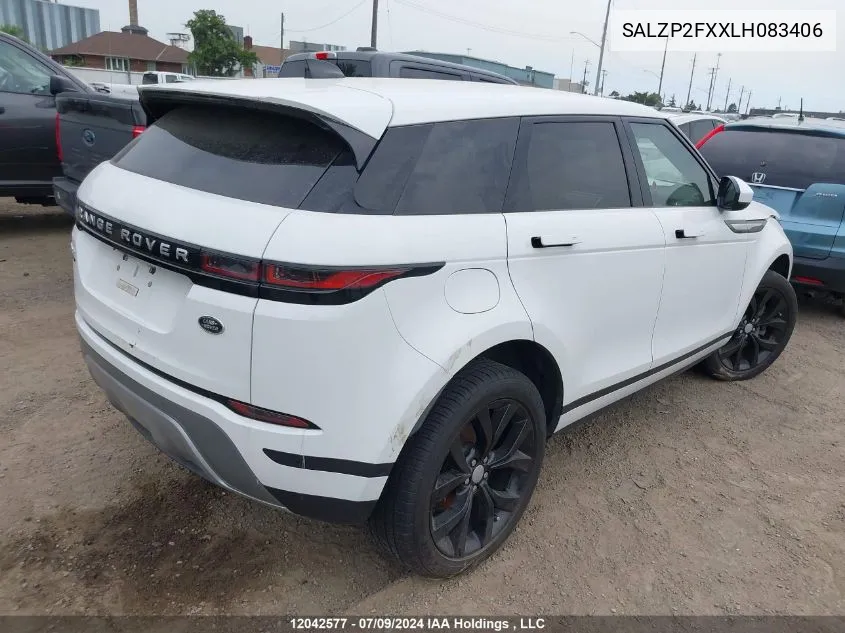 SALZP2FXXLH083406 2020 Land Rover Range Rover Evoque