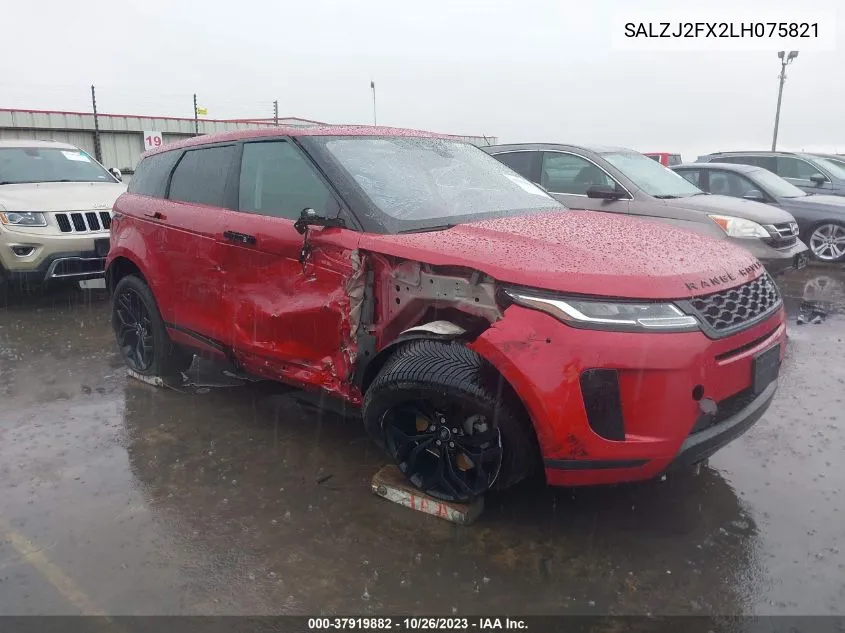 2020 Land Rover Range Rover Evoque S VIN: SALZJ2FX2LH075821 Lot: 37919882