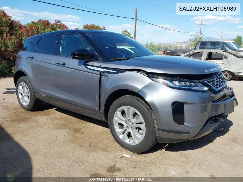 SALZJ2FXXLH106989 2020 Land Rover Range Rover Evoque S