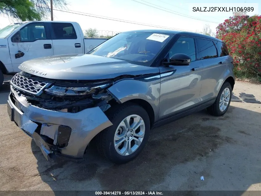 SALZJ2FXXLH106989 2020 Land Rover Range Rover Evoque S