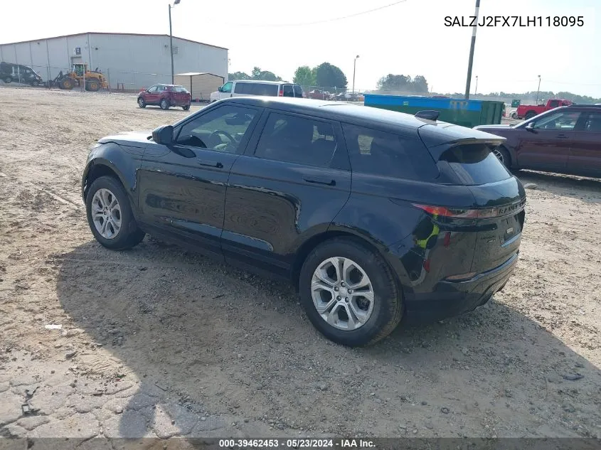 2020 Land Rover Range Rover Evoque S VIN: SALZJ2FX7LH118095 Lot: 39462453