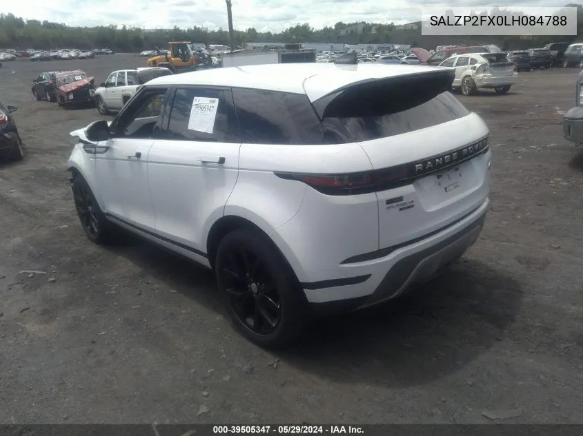 SALZP2FX0LH084788 2020 Land Rover Range Rover Evoque Se