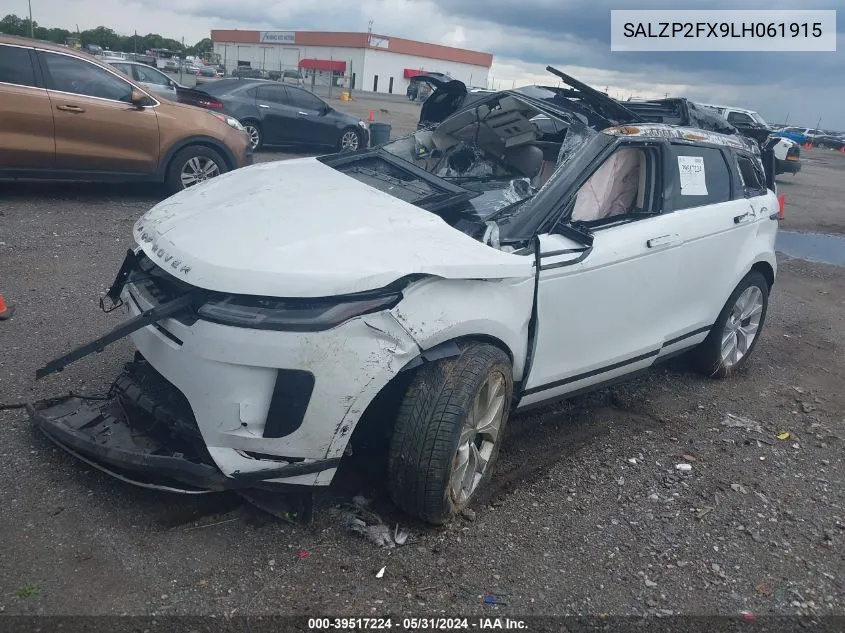 SALZP2FX9LH061915 2020 Land Rover Range Rover Evoque Se