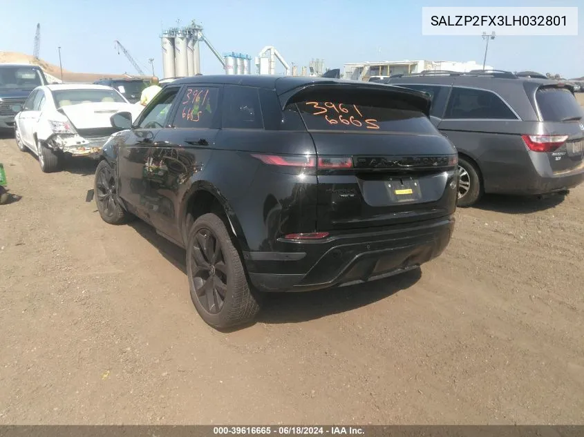 SALZP2FX3LH032801 2020 Land Rover Range Rover Evoque Se