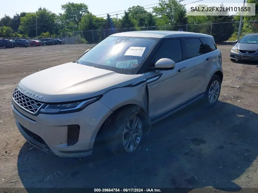 2020 Land Rover Range Rover Evoque S VIN: SALZJ2FX2LH101558 Lot: 39664754