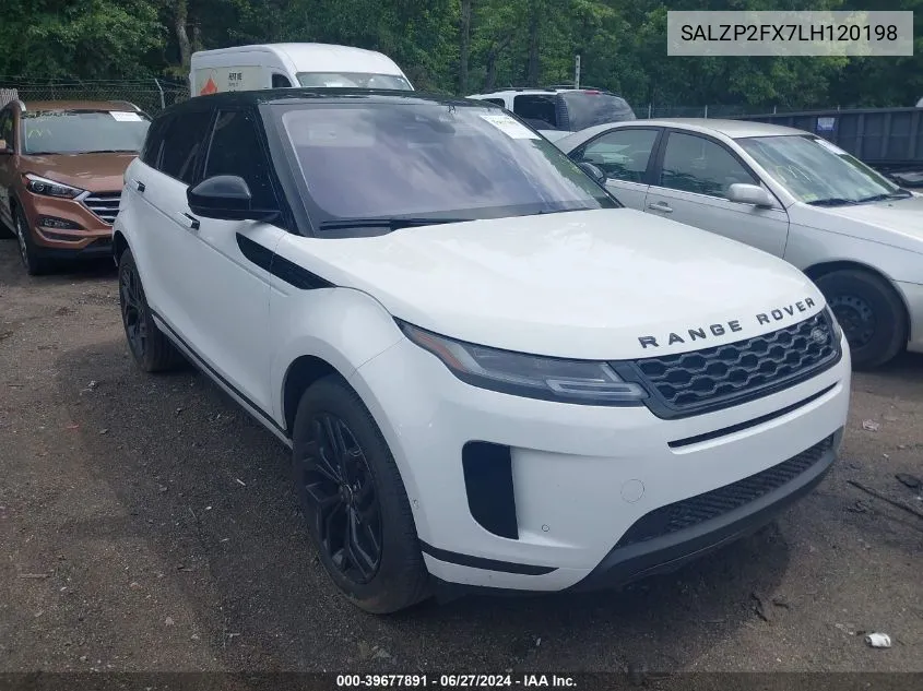 2020 Land Rover Range Rover Evoque Se VIN: SALZP2FX7LH120198 Lot: 39677891