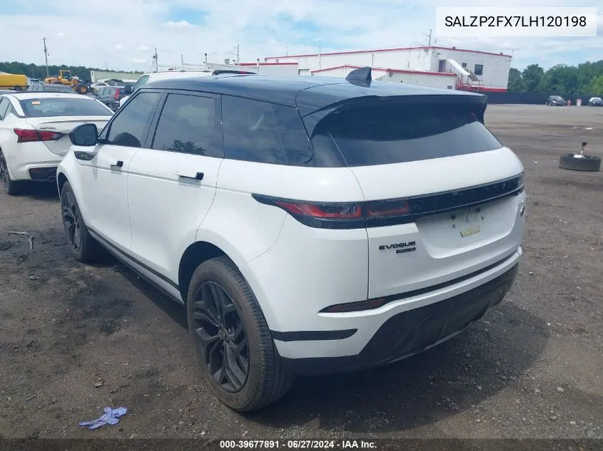 SALZP2FX7LH120198 2020 Land Rover Range Rover Evoque Se