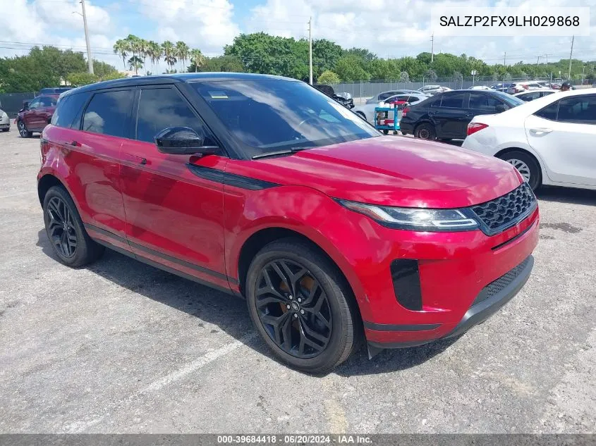 SALZP2FX9LH029868 2020 Land Rover Range Rover Evoque Se