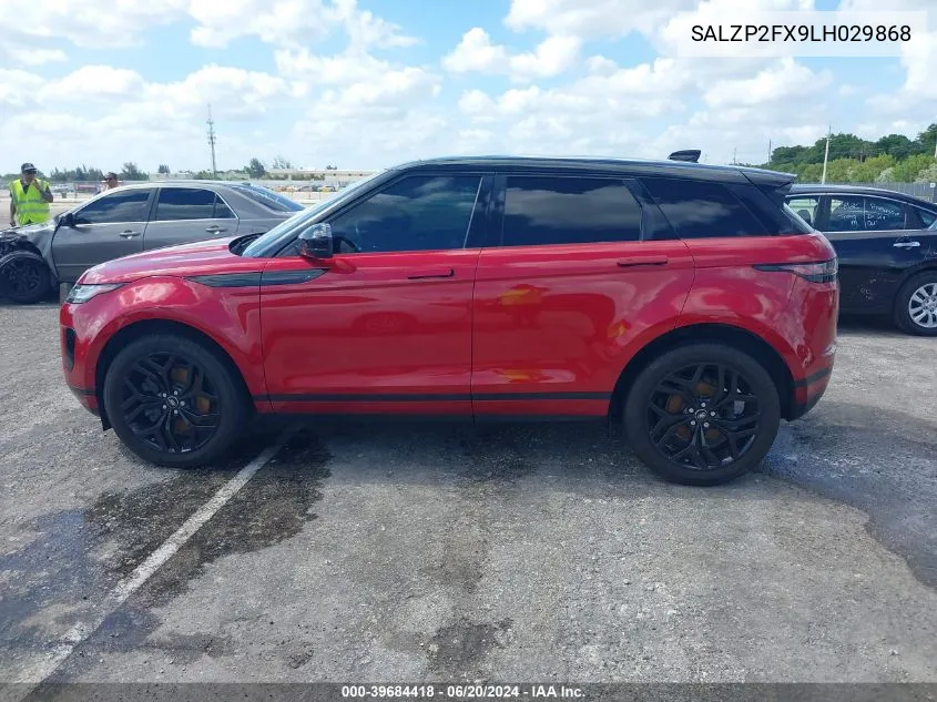 SALZP2FX9LH029868 2020 Land Rover Range Rover Evoque Se