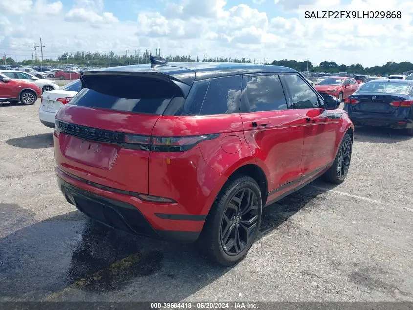 SALZP2FX9LH029868 2020 Land Rover Range Rover Evoque Se