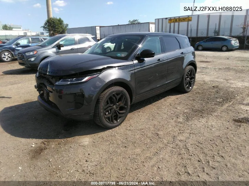 SALZJ2FXXLH088025 2020 Land Rover Range Rover Evoque S