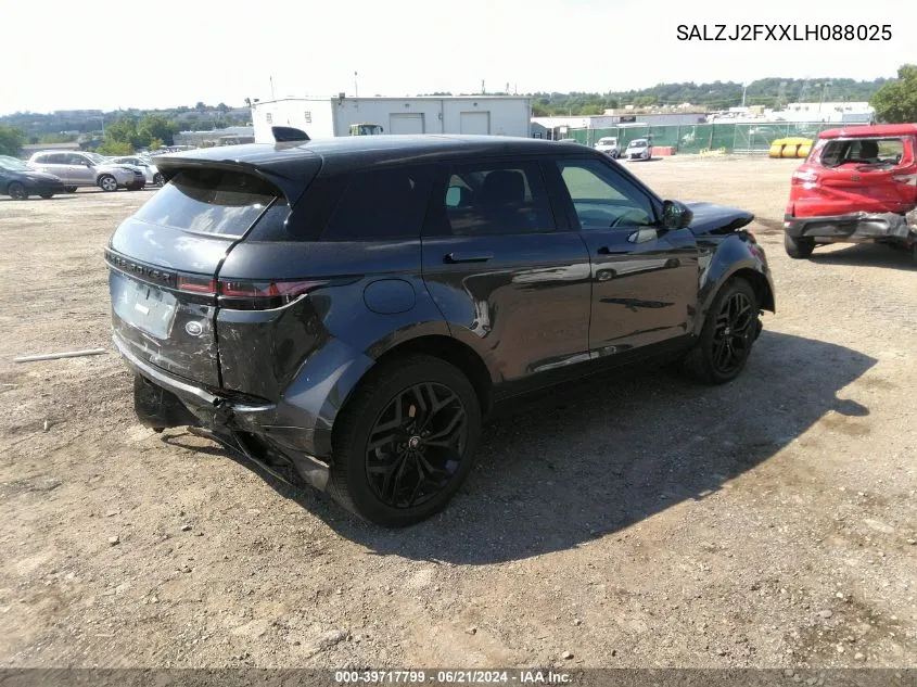 SALZJ2FXXLH088025 2020 Land Rover Range Rover Evoque S