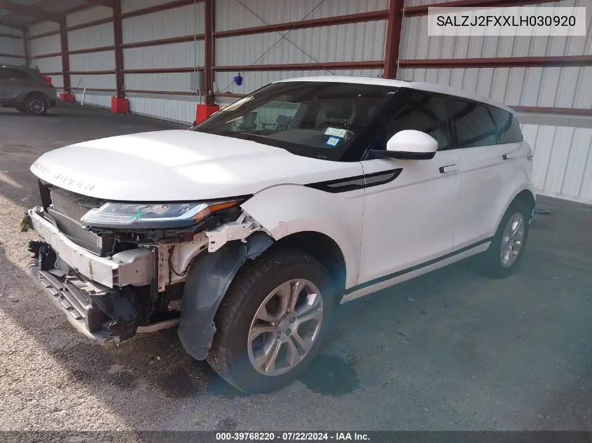 SALZJ2FXXLH030920 2020 Land Rover Range Rover Evoque S