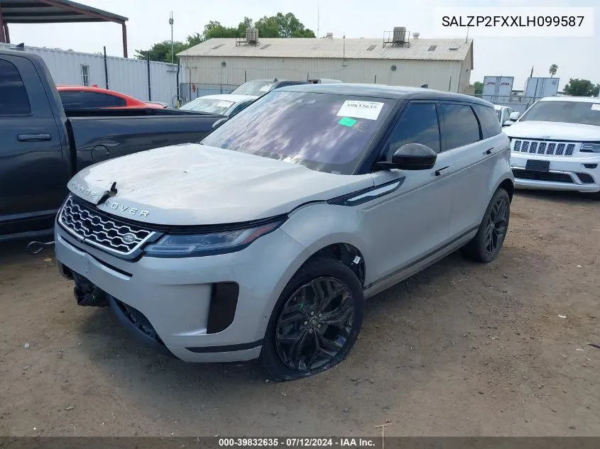 SALZP2FXXLH099587 2020 Land Rover Range Rover Evoque Se