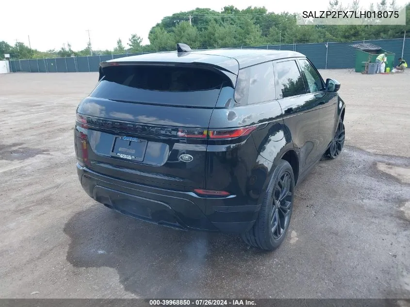 2020 Land Rover Range Rover Evoque Se VIN: SALZP2FX7LH018075 Lot: 39968850