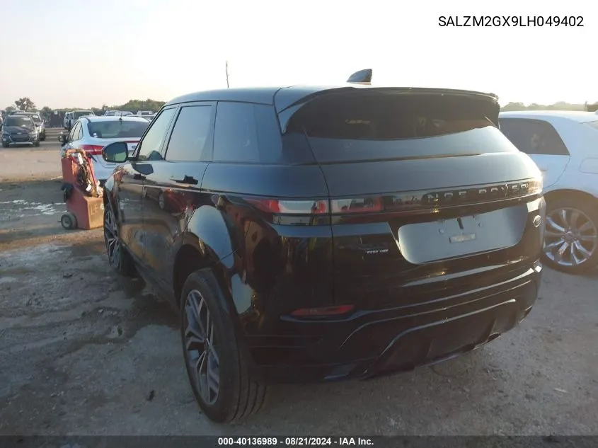 SALZM2GX9LH049402 2020 Land Rover Range Rover Evoque Hse