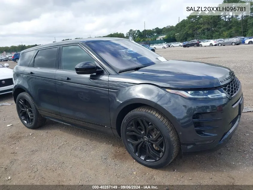 SALZL2GXXLH096781 2020 Land Rover Range Rover Evoque R-Dynamic Se