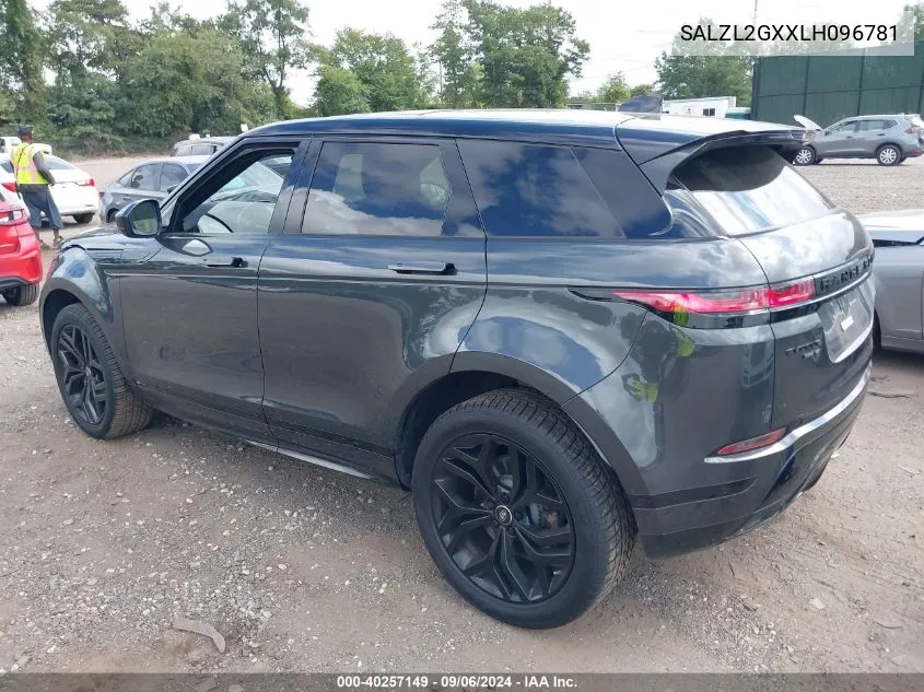 SALZL2GXXLH096781 2020 Land Rover Range Rover Evoque R-Dynamic Se