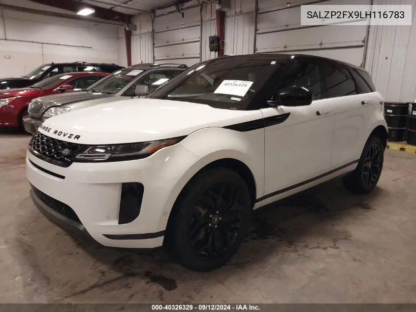 SALZP2FX9LH116783 2020 Land Rover Range Rover Evoque Se