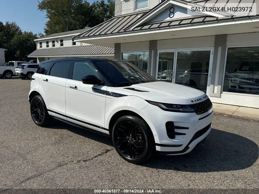 2020 Land Rover Range Rover Evoque Se VIN: SALZL2GX4LH023972 Lot: 40361577