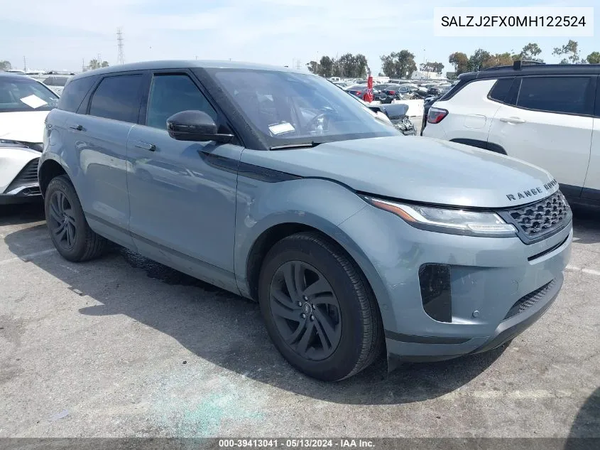 SALZJ2FX0MH122524 2021 Land Rover Range Rover Evoque S