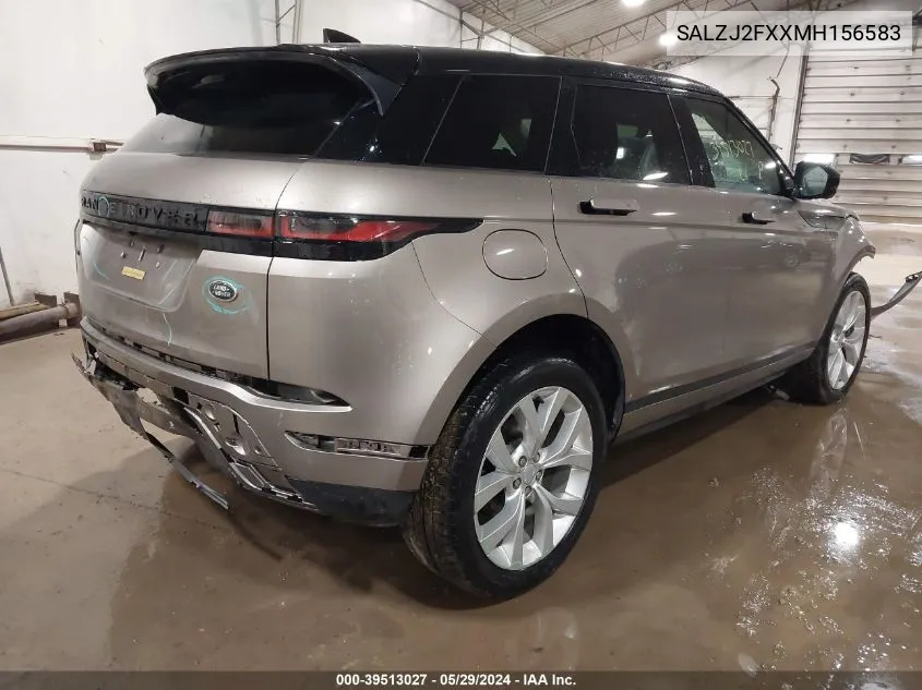 SALZJ2FXXMH156583 2021 Land Rover Range Rover Evoque S