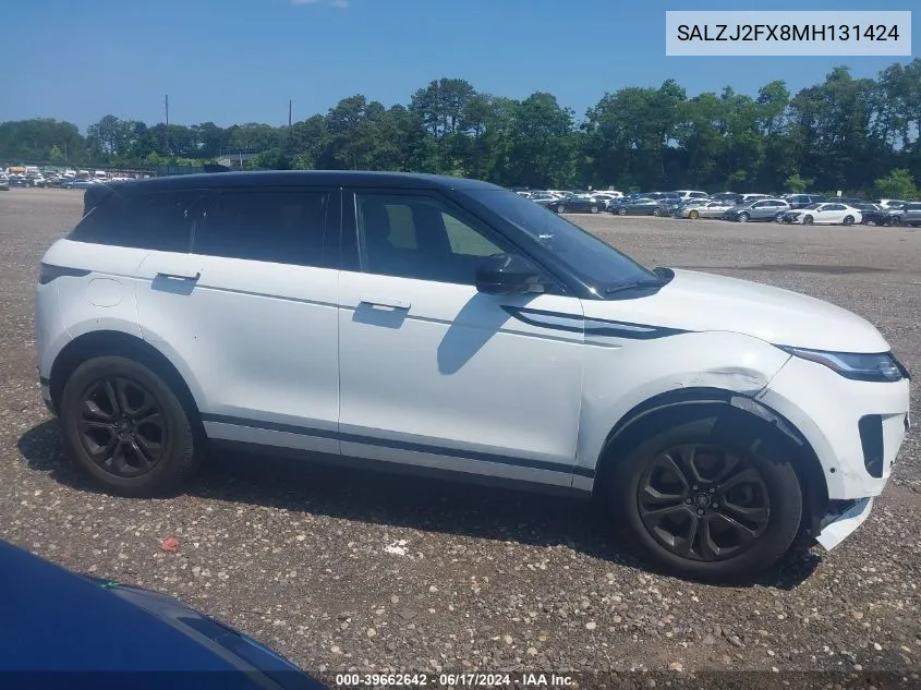 2021 Land Rover Range Rover Evoque S VIN: SALZJ2FX8MH131424 Lot: 39662642