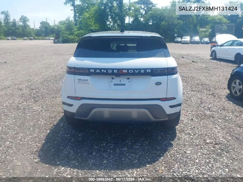 SALZJ2FX8MH131424 2021 Land Rover Range Rover Evoque S