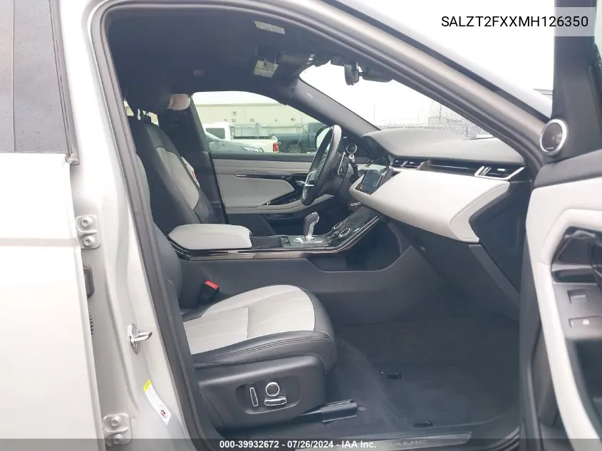 SALZT2FXXMH126350 2021 Land Rover Range Rover Evoque R-Dynamic S