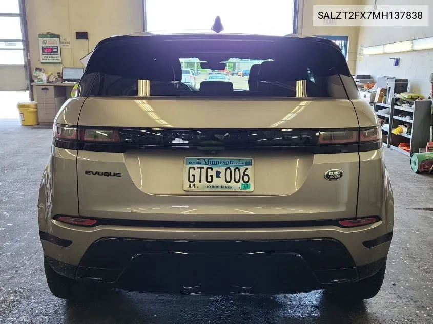 2021 Land Rover Range Rover Evoque R-Dynamic S VIN: SALZT2FX7MH137838 Lot: 39966406