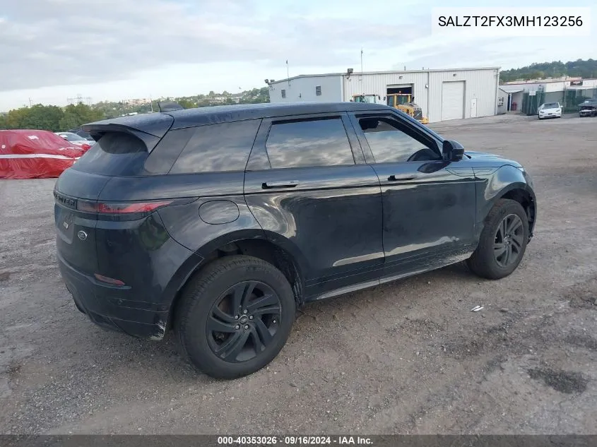 SALZT2FX3MH123256 2021 Land Rover Range Rover Evoque R-Dynamic S