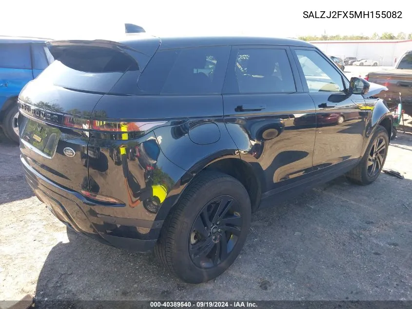 SALZJ2FX5MH155082 2021 Land Rover Range Rover Evoque S