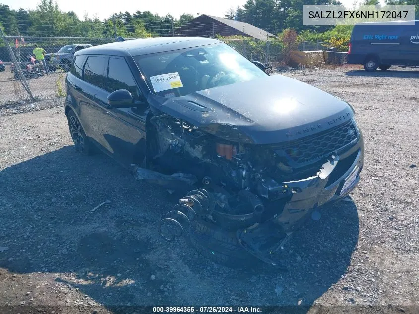 SALZL2FX6NH172047 2022 Land Rover Range Rover Evoque R-Dynamic Se