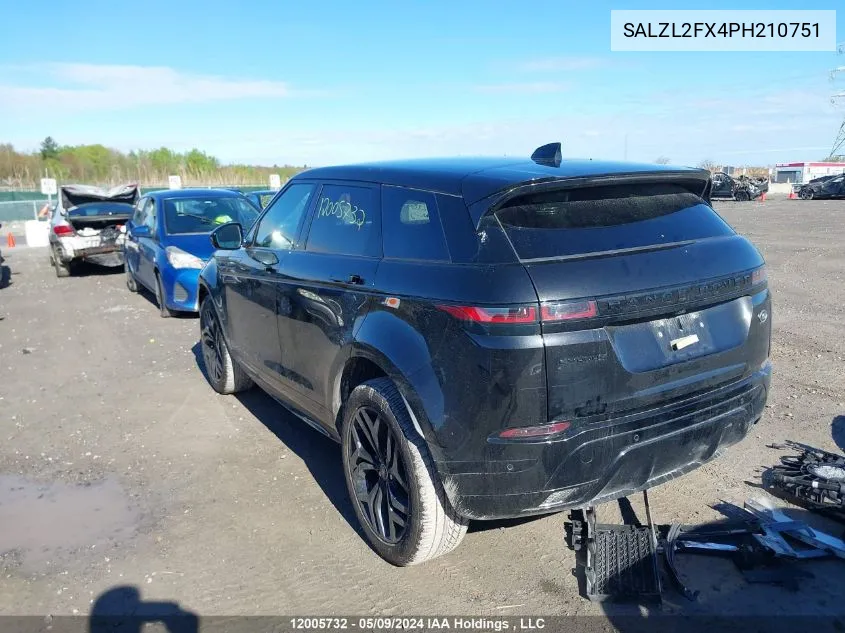 SALZL2FX4PH210751 2023 Land Rover Range Rover Evoque R-Dynamic Se