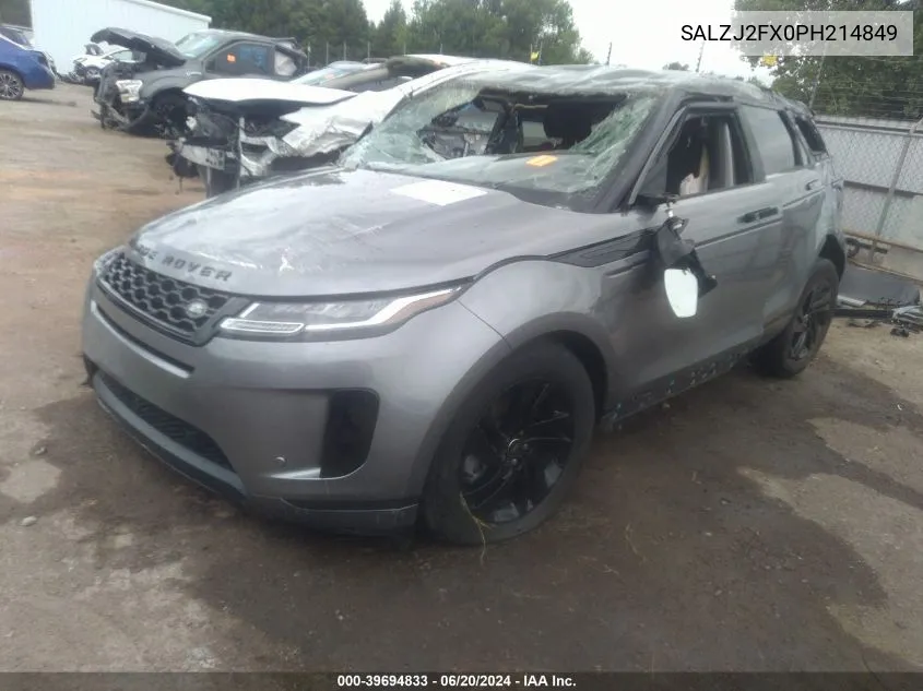 2023 Land Rover Range Rover Evoque S VIN: SALZJ2FX0PH214849 Lot: 39694833