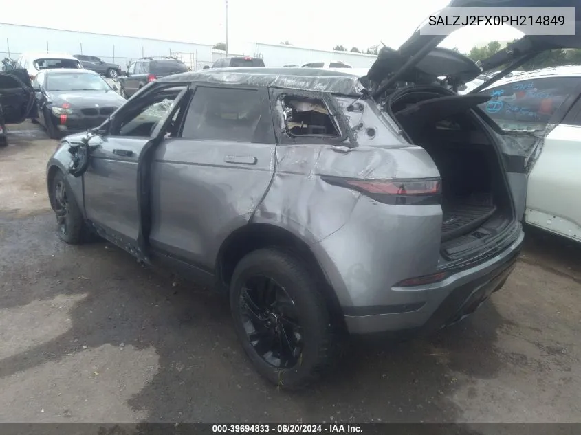 SALZJ2FX0PH214849 2023 Land Rover Range Rover Evoque S