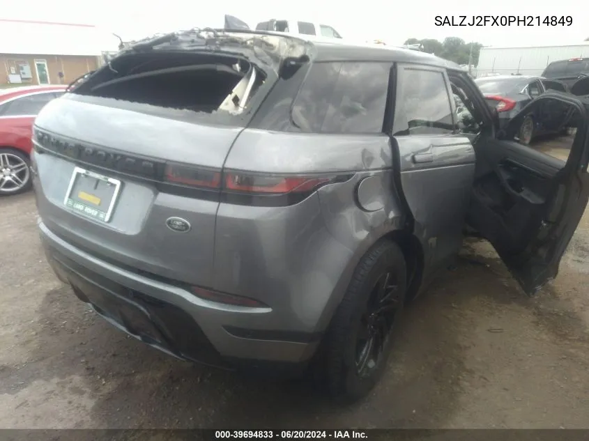 SALZJ2FX0PH214849 2023 Land Rover Range Rover Evoque S