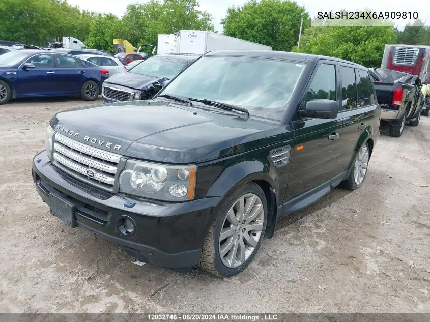 SALSH234X6A909810 2006 Land Rover Range Rover Sport Supercharged