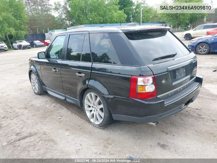 2006 Land Rover Range Rover Sport Supercharged VIN: SALSH234X6A909810 Lot: 12032746