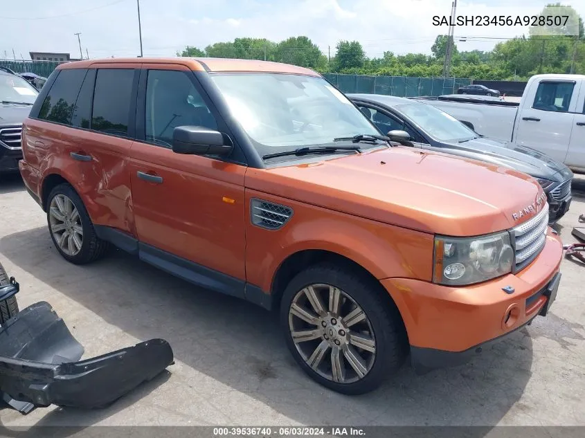 2006 Land Rover Range Rover Sport Supercharged VIN: SALSH23456A928507 Lot: 39536740