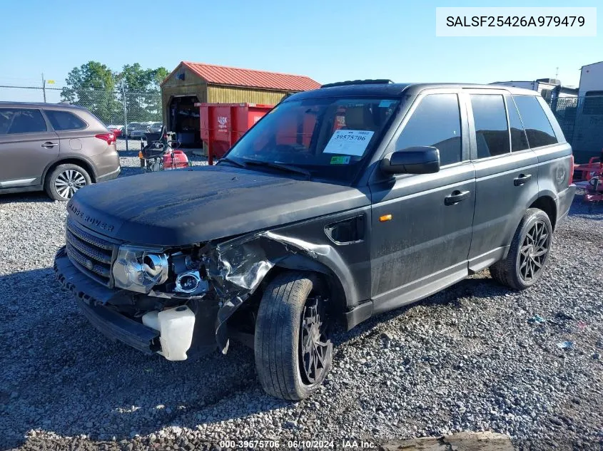 2006 Land Rover Range Rover Sport Hse VIN: SALSF25426A979479 Lot: 39575706