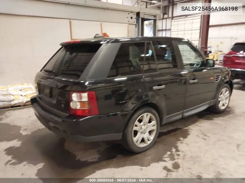 SALSF25456A968198 2006 Land Rover Range Rover Sport Hse