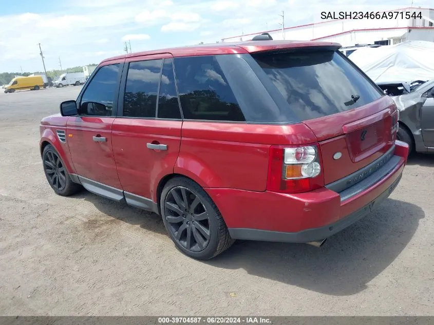 2006 Land Rover Range Rover Sport Supercharged VIN: SALSH23466A971544 Lot: 39704587