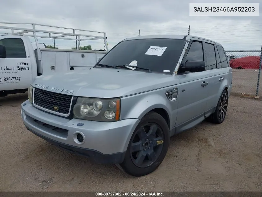 SALSH23466A952203 2006 Land Rover Range Rover Sport Supercharged