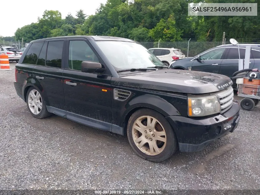 SALSF25496A956961 2006 Land Rover Range Rover Sport Hse