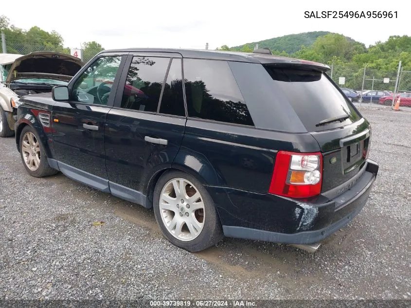 SALSF25496A956961 2006 Land Rover Range Rover Sport Hse