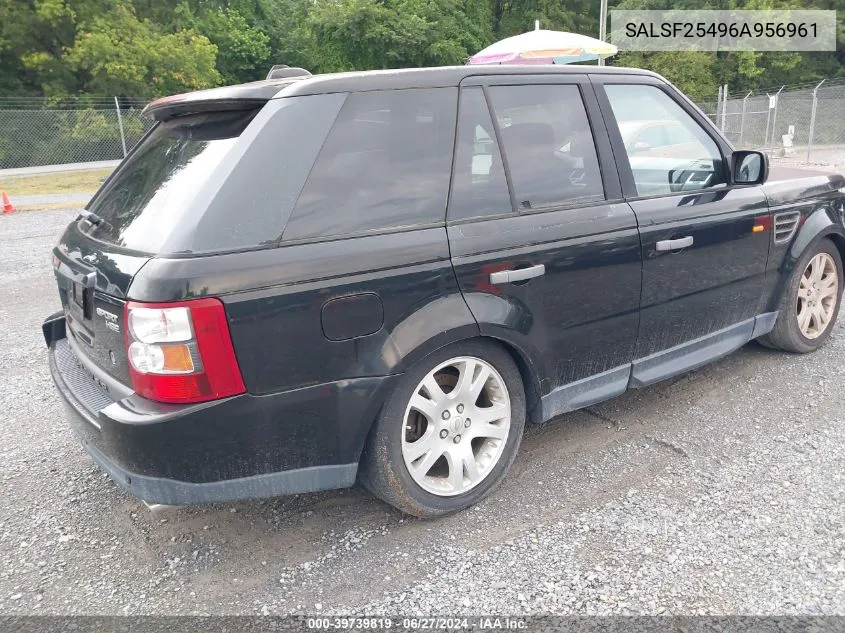 SALSF25496A956961 2006 Land Rover Range Rover Sport Hse