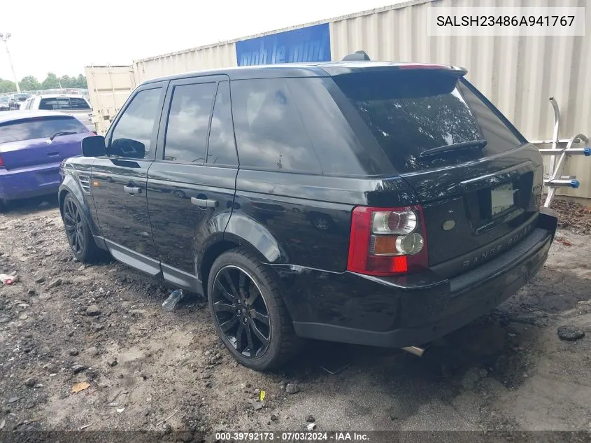 SALSH23486A941767 2006 Land Rover Range Rover Sport Supercharged