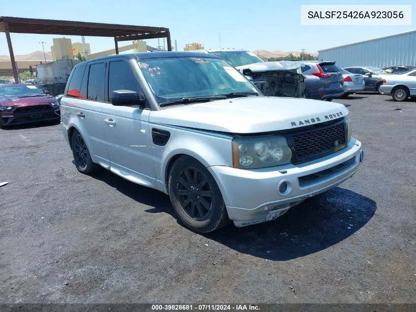 2006 Land Rover Range Rover Sport Hse VIN: SALSF25426A923056 Lot: 39828681